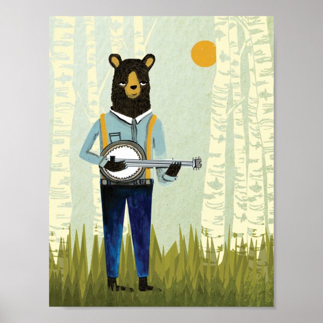 Póster Banjo Bear - Versión Original (Frente)