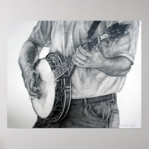 Póster Banjo del Bluegrass