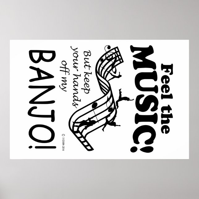 Póster Banjo Siente La Música (Frente)