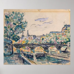 Póster Bank of the Seine near the Pont des Arts