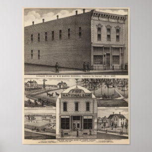 Póster Banks Hardware, Russell Bank, Kansas