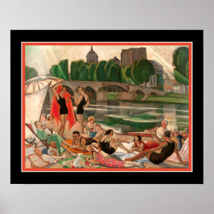 Póster 'Banks of the river Loire" 1920's Gerda Wegener