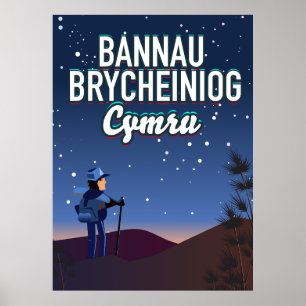 Póster Bannau Brycheiniog Cymru