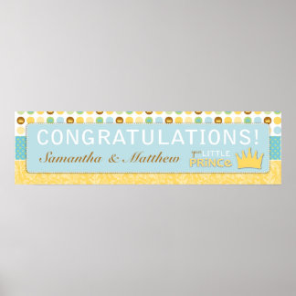 Póster Banner Baby Shower de Little Prince