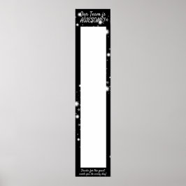 Póster Banner colgante para pegatinas de reconocimiento d