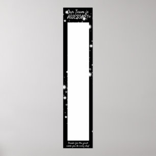 Póster Banner colgante para pegatinas de reconocimiento d
