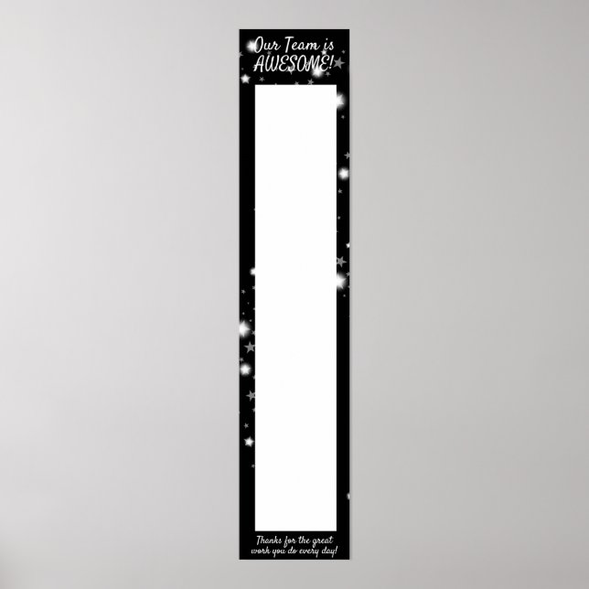 Póster Banner colgante para pegatinas de reconocimiento d (Frente)