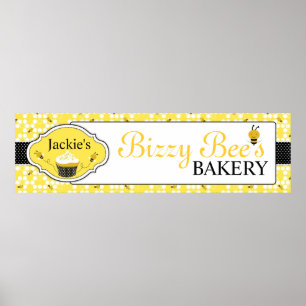 Póster Banner comercial de Honey Bee Bakery