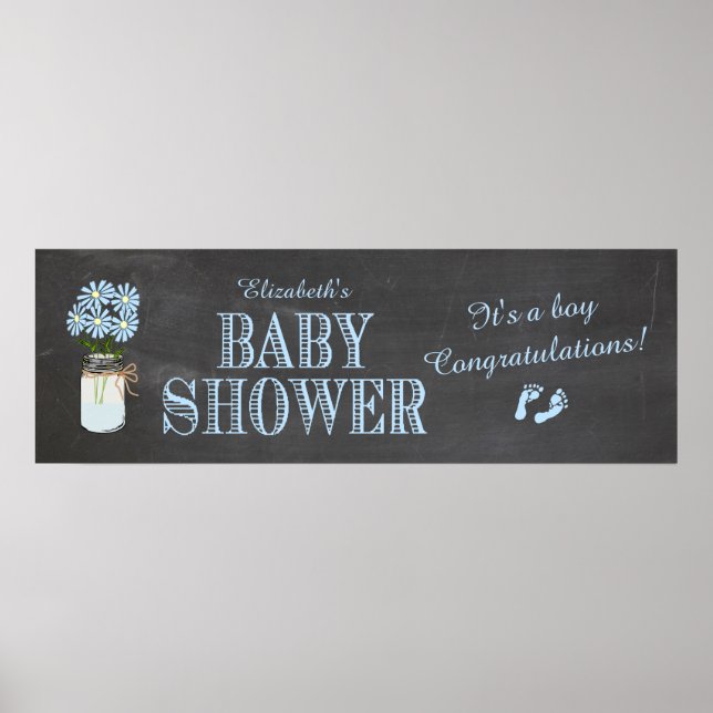 Póster Banner de Baby Shower (Frente)