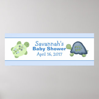 Póster Banner de Baby Shower del Personalizado de arrecif
