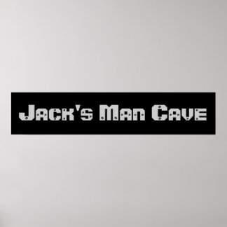 Póster Banner de caverna masculina