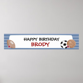 Póster Banner de cumpleaños o Baby Shower para todos los
