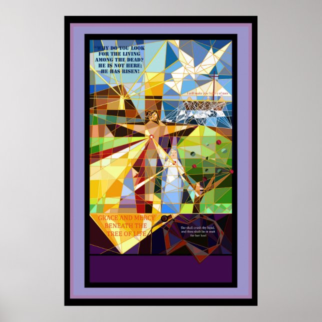 Póster Banner de Jesús del Árbol de la Vida (Frente)