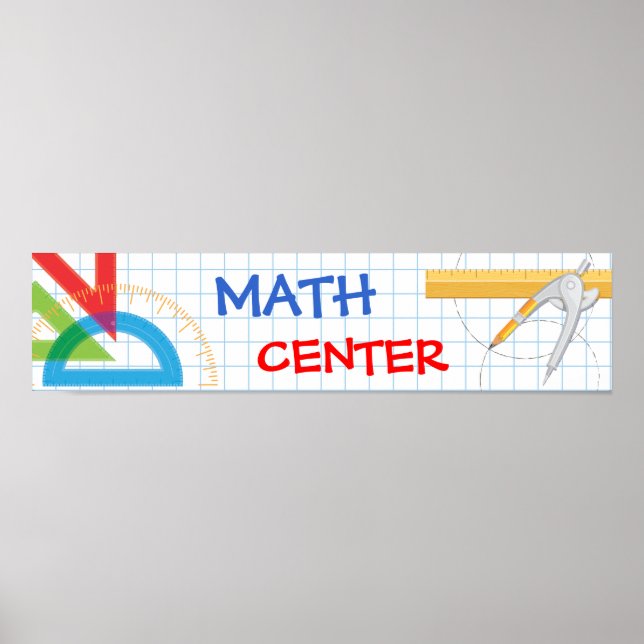 Póster Banner de la escuela de matemáticas (Frente)