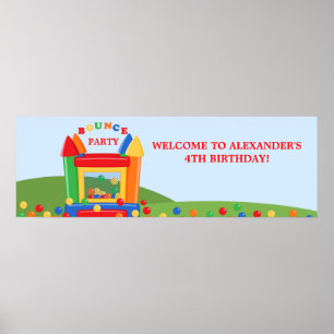 Póster Banner de la fiesta de cumpleaños de la casa de Bo