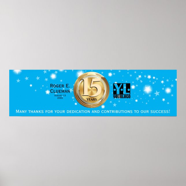 Póster Banner de la firma del aniversario del hito de los (Frente)