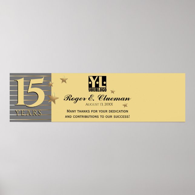 Póster Banner de la firma del aniversario del hito de los (Frente)