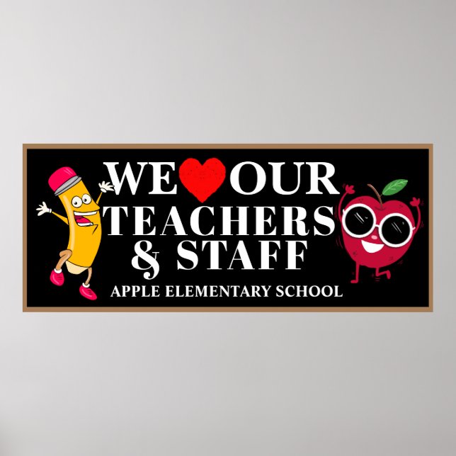 Póster Banner de la Semana de Apreciación del Profesor (Frente)