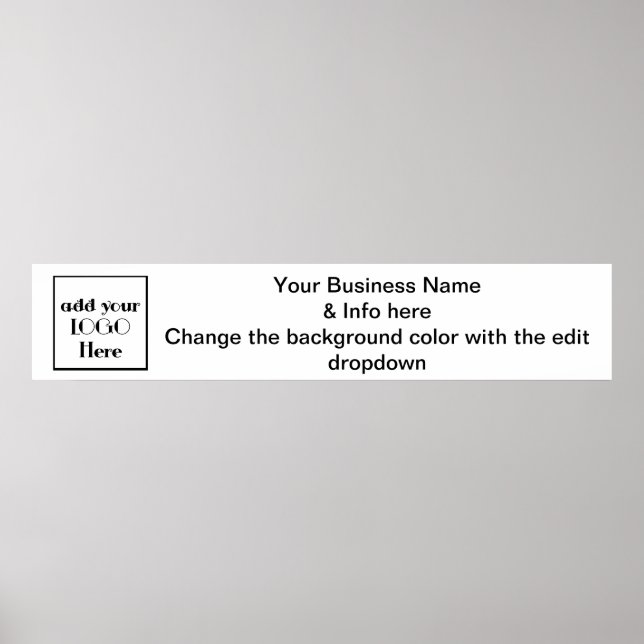 Póster Banner de papel de negocios para espectáculos de a (Frente)