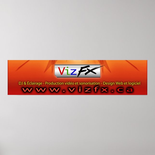 Póster Banner de VizFX (Frente)