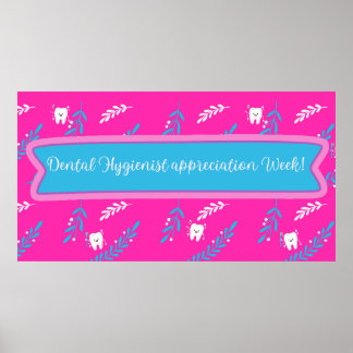 Póster Banner higiénico dental