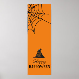 Póster Banner Naranja de Halloween