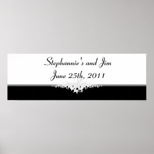 Póster Banner personalizado de 22.5"x7.5" Amor veraniego 