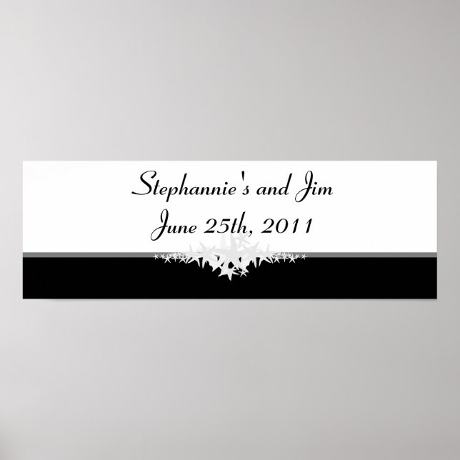 Póster Banner personalizado de 22.5"x7.5" Amor veraniego  (Frente)