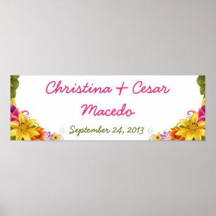 Póster Banner personalizado de 22.5"x7.5", escala hawaian