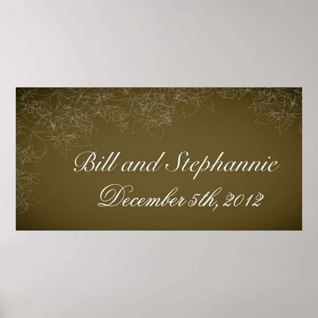 Póster Banner personalizado de 22.5"x7.5" otoño otoño caí (Frente)