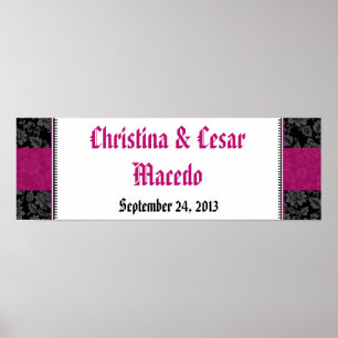 Póster Banner personalizado de 22.5"x7.5" Pi caliente de