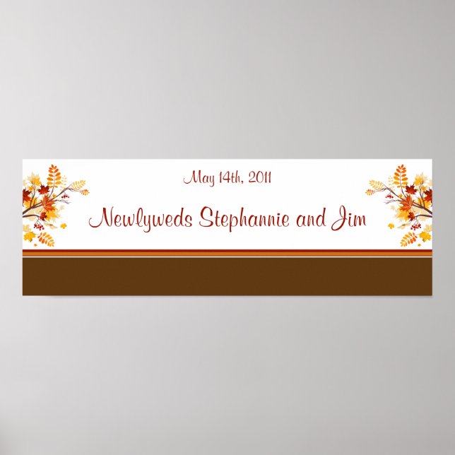 Póster Banner personalizado de 22.5"x7.5", salida de rama (Frente)