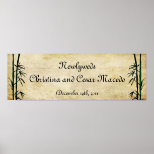 Póster Banner personalizado Geisha de 22,5" x 7,5"