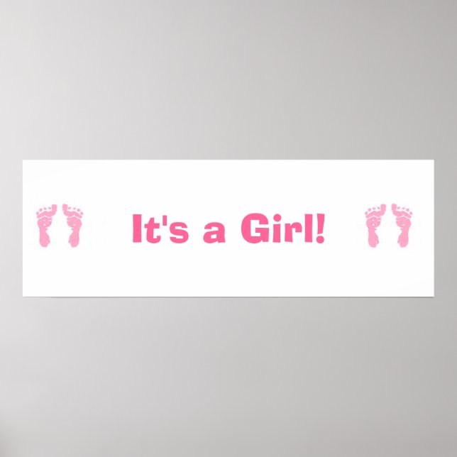 Póster Banner personalizado "Imágenes de niñas bebés" (Frente)