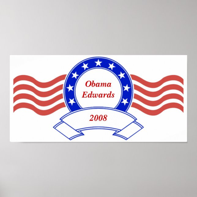 Póster Banner político personalizado del personalizable (Frente)
