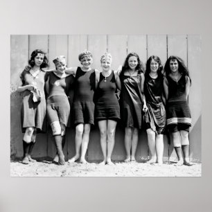 PÓSTER BAÑO BELLAS FLORIDA 1920