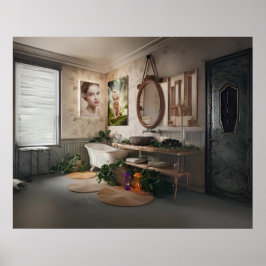 Póster Baño bohemio