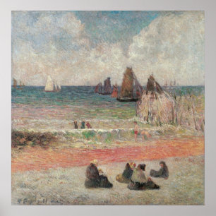 Póster Baño de Dieppe de Paul Gauguin, Bello Artes del