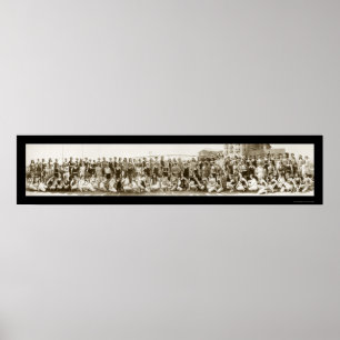 Póster Baño de la foto 1927 del desfile de la belleza