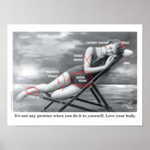 Póster Baño del poster de la belleza