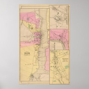 Póster Baño, el condado de Sagadahoc