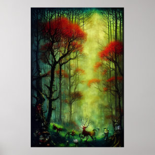 Póster Baño forestal nº 5 (retrato)