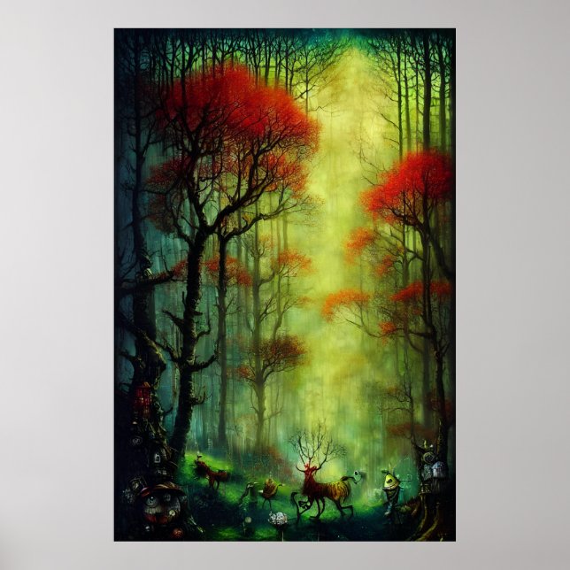 Póster Baño forestal nº 5 (retrato) (Frente)