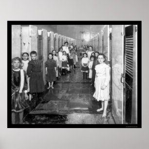 Póster Baño público en Nueva York 1910