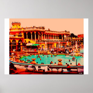 Póster Baños de Budapest