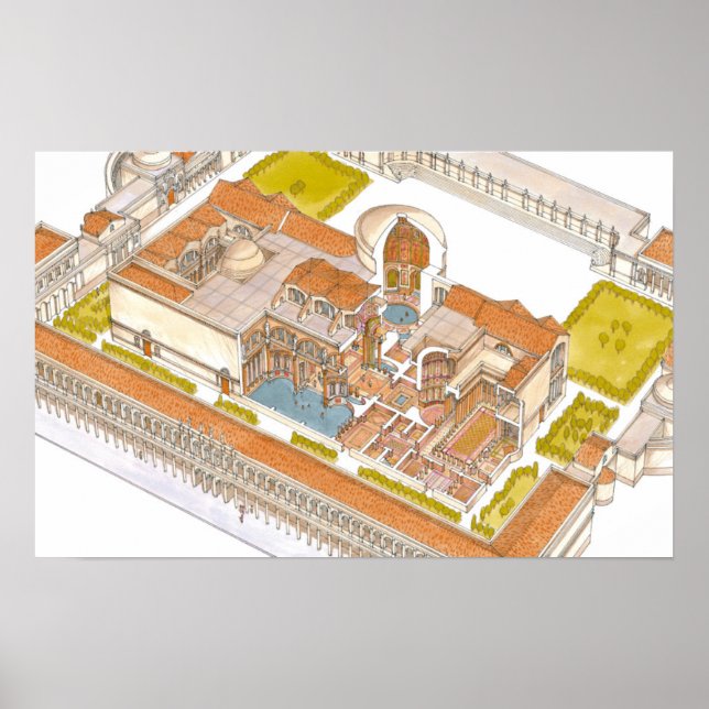 Póster Baños de Caracalla Roma (Frente)