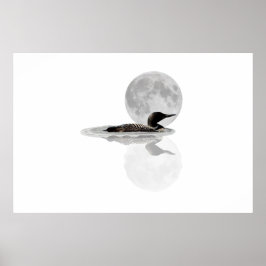 Póster Baños En El Poster De La Luna
