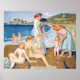 Póster Baños en Perros Guirec Maurice Denis Pintura