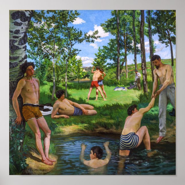 Póster Baños | Frédéric Bazille | (Frente)