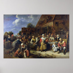 Póster Banquete de aldea